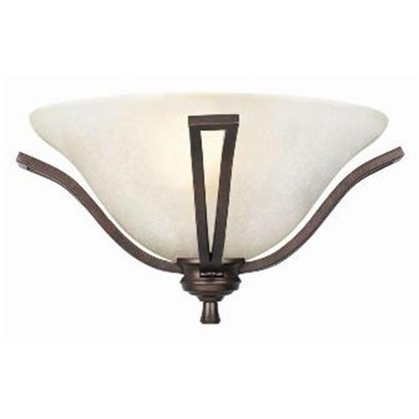 Design House Design House 517722 Ironwood 1-Light Half-Circle Wall Sconce; Brushed Bronze Finish 517722